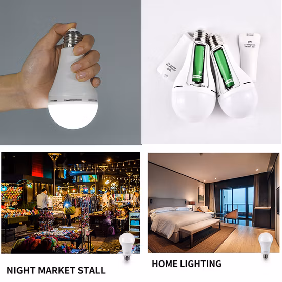 Lampadina LED intelligente di emergenza ricaricabile E27 SMD da 5 W 7 W 9 W 15 W all'ingrosso